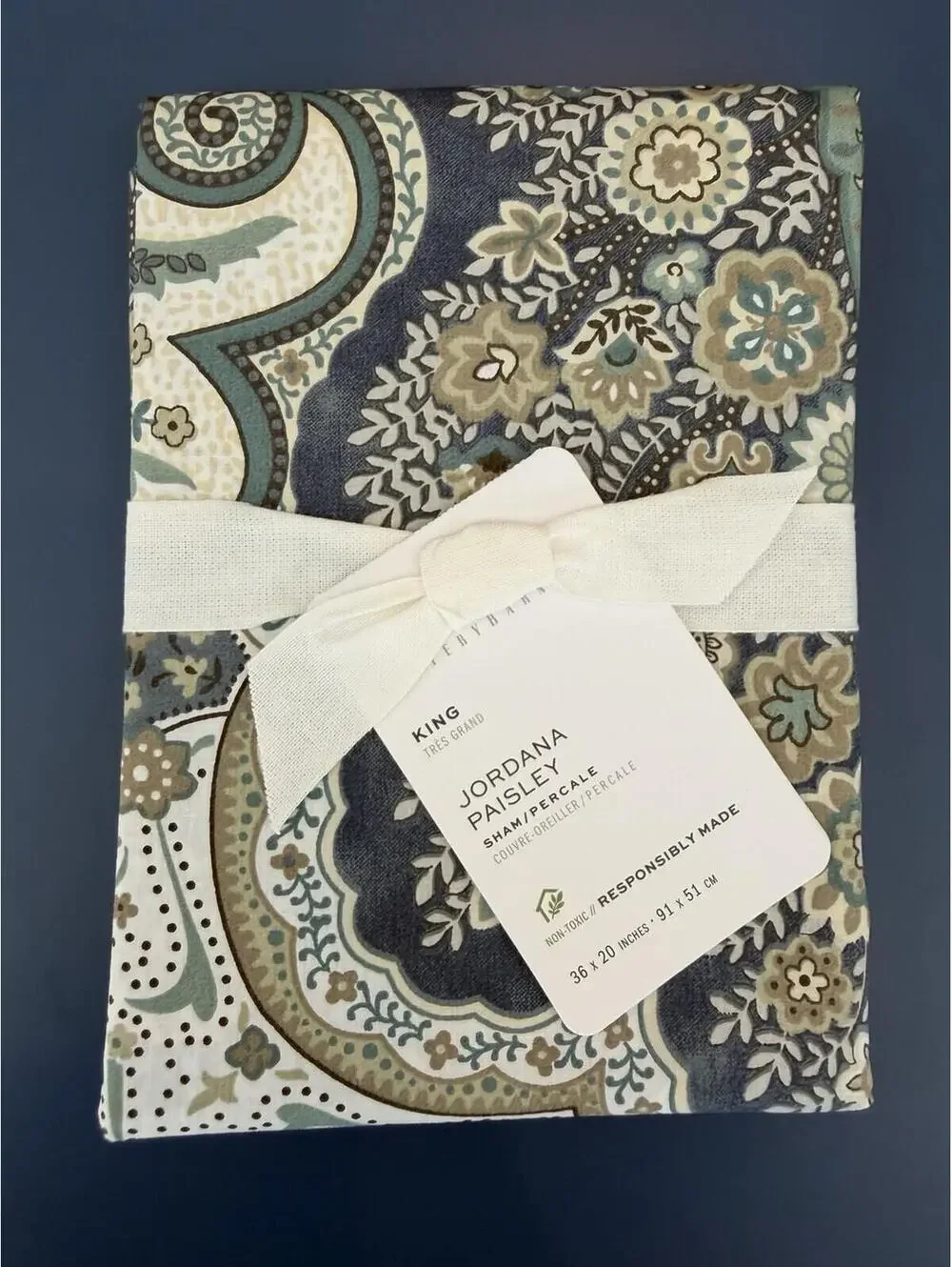 pottery barn jordana paisley king Shame New In Package